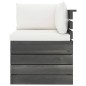 vidaXL Muebles de palets para jardín 7 pzas cojines madera maciza pino vidaXL Muebles de palets para jardín 7 pzas cojines madera maciza pino