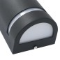 vidaXL Lámparas de pared de exterior 2 uds 35 W negro semicircular vidaXL Lámparas de pared de exterior 2 uds 35 W negro semicircular