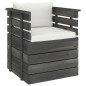 vidaXL Muebles de palets de jardín 12 pzas cojines madera maciza pino vidaXL Muebles de palets de jardín 12 pzas cojines madera maciza pino
