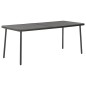 vidaXL Juego de comedor de jardín 7 piezas acero gris oscuro vidaXL Juego de comedor de jardín 7 piezas acero gris oscuro