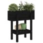 vidaXL Jardinera madera maciza de pino negro 62x30x69 cm vidaXL Jardinera madera maciza de pino negro 62x30x69 cm