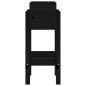 vidaXL Jardinera madera maciza de pino negro 62x30x69 cm vidaXL Jardinera madera maciza de pino negro 62x30x69 cm