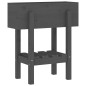 vidaXL Jardinera madera maciza de pino gris 62x30x69 cm vidaXL Jardinera madera maciza de pino gris 62x30x69 cm