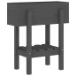 vidaXL Jardinera madera maciza de pino gris 62x30x69 cm vidaXL Jardinera madera maciza de pino gris 62x30x69 cm