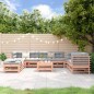 vidaXL Juego de muebles de jardín 9 pzas madera maciza abeto Douglas vidaXL Juego de muebles de jardín 9 pzas madera maciza abeto Douglas