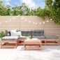 vidaXL Juego de muebles de jardín 6 pzas madera maciza abeto Douglas vidaXL Juego de muebles de jardín 6 pzas madera maciza abeto Douglas