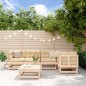 vidaXL Juego de muebles de jardín 6 piezas madera maciza de pino vidaXL Juego de muebles de jardín 6 piezas madera maciza de pino