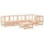 vidaXL Juego de muebles de jardín 6 piezas madera maciza de pino vidaXL Juego de muebles de jardín 6 piezas madera maciza de pino