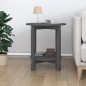 vidaXL Mesa de centro de madera maciza de pino gris Ø55x60 cm vidaXL Mesa de centro de madera maciza de pino gris Ø55x60 cm