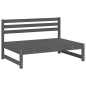 vidaXL Juego de muebles de jardín 4 pzas madera maciza de pino gris vidaXL Juego de muebles de jardín 4 pzas madera maciza de pino gris