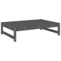 vidaXL Juego de muebles de jardín 4 pzas madera maciza de pino gris vidaXL Juego de muebles de jardín 4 pzas madera maciza de pino gris