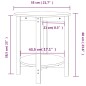 vidaXL Mesa de centro de madera maciza de pino gris Ø55x60 cm vidaXL Mesa de centro de madera maciza de pino gris Ø55x60 cm