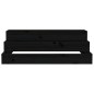 vidaXL Jardinera de madera maciza de pino negro 80x80x27 cm vidaXL Jardinera de madera maciza de pino negro 80x80x27 cm