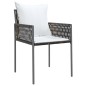 vidaXL Sillas jardín y cojines 6 uds ratán sintético marrón 54x61x83cm vidaXL Sillas jardín y cojines 6 uds ratán sintético marrón 54x61x83cm