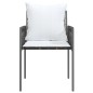 vidaXL Sillas jardín y cojines 6 uds ratán sintético marrón 54x61x83cm vidaXL Sillas jardín y cojines 6 uds ratán sintético marrón 54x61x83cm