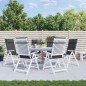 vidaXL Cojines de silla respaldo alto 6 uds tela Oxford gris antracita vidaXL Cojines de silla respaldo alto 6 uds tela Oxford gris antracita