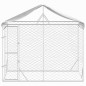 vidaXL Perrera exterior con toldo acero galvanizado plata 3x1,5x2,5 m vidaXL Perrera exterior con toldo acero galvanizado plata 3x1,5x2,5 m