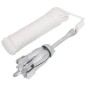 vidaXL Ancla plegable con cuerda hierro maleable plateado 4 kg vidaXL Ancla plegable con cuerda hierro maleable plateado 4 kg