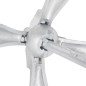 vidaXL Ancla plegable con cuerda hierro maleable plateado 4 kg vidaXL Ancla plegable con cuerda hierro maleable plateado 4 kg