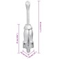 vidaXL Ancla plegable con cuerda hierro maleable plateado 4 kg vidaXL Ancla plegable con cuerda hierro maleable plateado 4 kg