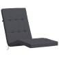 vidaXL Cojines para tumbona 2 uds tela Oxford gris antracita