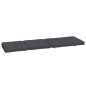 vidaXL Cojines para tumbona 2 uds tela Oxford gris antracita