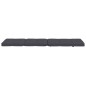 vidaXL Cojines para tumbona 2 uds tela Oxford gris antracita