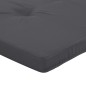 vidaXL Cojines para tumbona 2 uds tela Oxford gris antracita