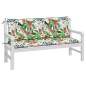vidaXL Cojines para banco de jardín 2 uds tela multicolor 150x50x7 cm vidaXL Cojines para banco de jardín 2 uds tela multicolor 150x50x7 cm
