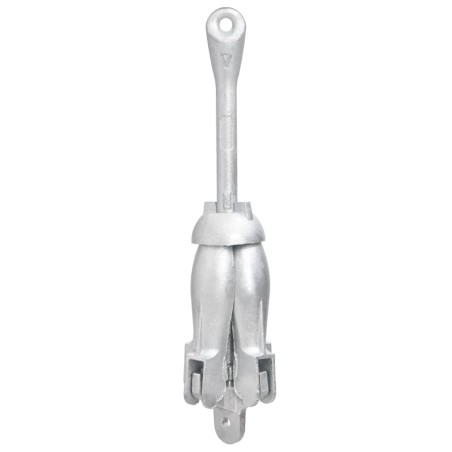 vidaXL Ancla plegable hierro maleable plateado 1,5 kg