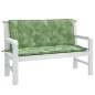 vidaXL Cojines banco jardín 2 uds tela estampado de hojas 120x50x7 cm vidaXL Cojines banco jardín 2 uds tela estampado de hojas 120x50x7 cm