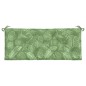 vidaXL Cojines banco jardín 2 uds tela estampado de hojas 120x50x7 cm vidaXL Cojines banco jardín 2 uds tela estampado de hojas 120x50x7 cm