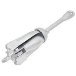 vidaXL Ancla plegable hierro maleable plateado 3,2 kg