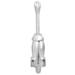 vidaXL Ancla plegable hierro maleable plateado 3,2 kg