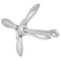 vidaXL Ancla plegable hierro maleable plateado 3,2 kg vidaXL Ancla plegable hierro maleable plateado 3,2 kg