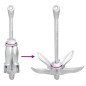 vidaXL Ancla plegable hierro maleable plateado 3,2 kg vidaXL Ancla plegable hierro maleable plateado 3,2 kg