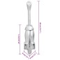 vidaXL Ancla plegable hierro maleable plateado 3,2 kg vidaXL Ancla plegable hierro maleable plateado 3,2 kg