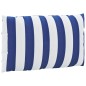 vidaXL Cojines para palés 2 piezas tela Oxford azul y blanco a rayas vidaXL Cojines para palés 2 piezas tela Oxford azul y blanco a rayas