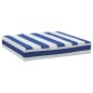 vidaXL Cojines para palés 2 piezas tela Oxford azul y blanco a rayas vidaXL Cojines para palés 2 piezas tela Oxford azul y blanco a rayas