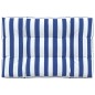 vidaXL Cojín para palés tela a rayas azul y blanco 120x80x12 cm vidaXL Cojín para palés tela a rayas azul y blanco 120x80x12 cm
