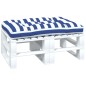 vidaXL Cojín para palés tela a rayas azul y blanco 120x80x12 cm vidaXL Cojín para palés tela a rayas azul y blanco 120x80x12 cm