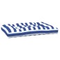 vidaXL Cojín para palés tela a rayas azul y blanco 120x80x12 cm vidaXL Cojín para palés tela a rayas azul y blanco 120x80x12 cm