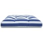 vidaXL Cojín para palés tela a rayas azul y blanco 120x80x12 cm vidaXL Cojín para palés tela a rayas azul y blanco 120x80x12 cm