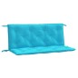 vidaXL Cojines para banco de jardín 2 uds tela turquesa 120x50x7 cm vidaXL Cojines para banco de jardín 2 uds tela turquesa 120x50x7 cm