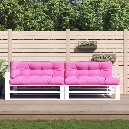 vidaXL Cojines para palés 5 piezas tela rosa