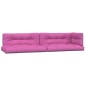vidaXL Cojines para palés 5 piezas tela rosa vidaXL Cojines para palés 5 piezas tela rosa