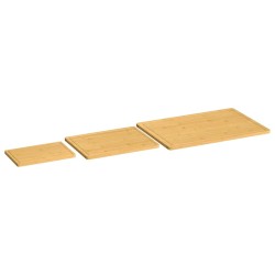 vidaXL Juego de tablas de cortar 3 piezas de bambú