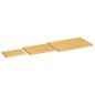 vidaXL Juego de tablas de cortar 3 piezas de bambú