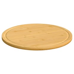 vidaXL Tablas de cortar 6 uds bambú Ø30x1,5 cm