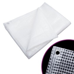 vidaXL Lona de gasa de vuelta blanco 140 g/m² 3x3 m